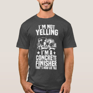 Camiseta Trabalhador de Construção de Finalizador de Conc
