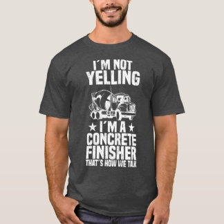 Camiseta Trabalhador de Construção de Finalizador de Concre