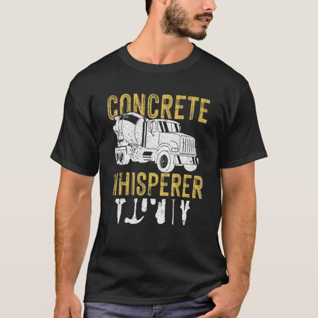 Camiseta Trabalhador De Construção De Isqueiro De Concreto  (Frente)