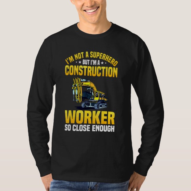 Camiseta Trabalhador de Construção Laboratório de Duro Cont (Frente)