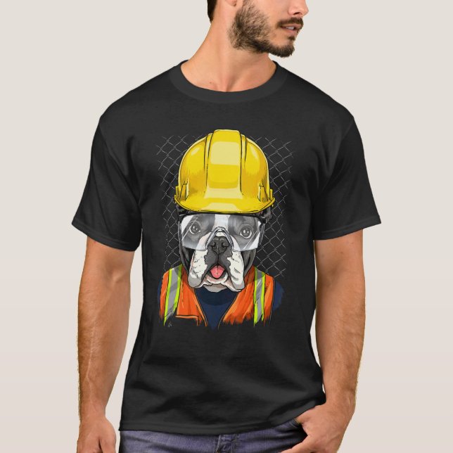 Camiseta Trabalhador de Construção Laboratório Francês de B (Frente)