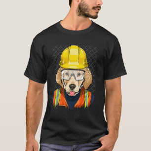 Camiseta Trabalhador de Construção Labrador Retriever Labor
