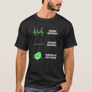 Camiseta Trabalhador de Editor de Cópia Engraçado Empregos