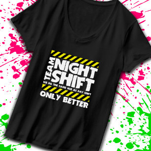 Camiseta Trabalhador de Fábrica do Team Night Shift - Trab