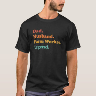 Camiseta Trabalhador de Fazenda de Meninos para Pai ou Mari
