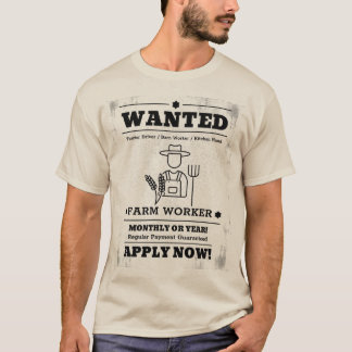 Camiseta Trabalhador de Fazenda Desejado Aplicar Agora