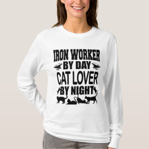 Camiseta Trabalhador de Ferro Divertido de Dia Amante de Ga
