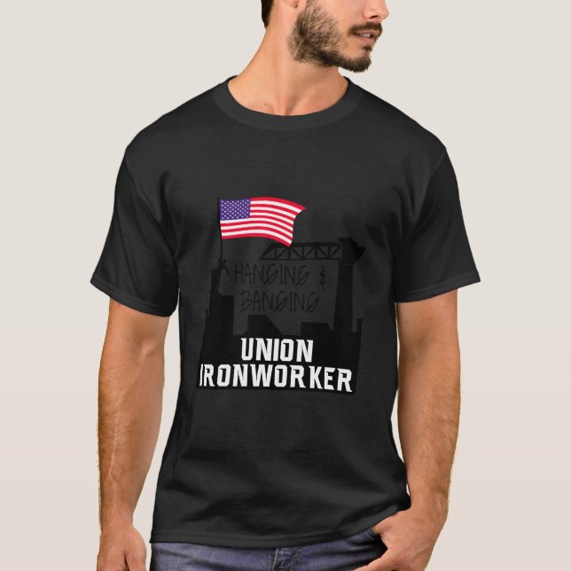Camiseta Trabalhador De Ferro Sindical E De Pé (Frente)