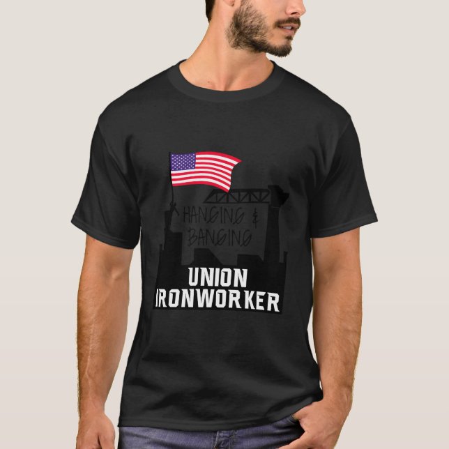 Camiseta Trabalhador De Ferro Sindical E De Pé (Frente)