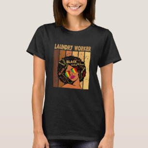 Camiseta Trabalhador de lavanderia afro-americano