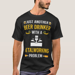Camiseta Trabalhador de Metal Bebedor de Cerveja Metalúrgic