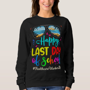Camiseta Trabalhador de Saúde Feliz no Dia Passado da Escol