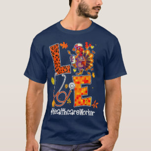 Camiseta Trabalhador de Saúde na Turquia Enfermeira Outono 