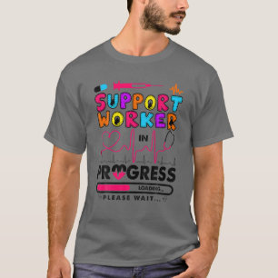 Camiseta Trabalhador De Suporte Em Andamento No Futuro Enfe