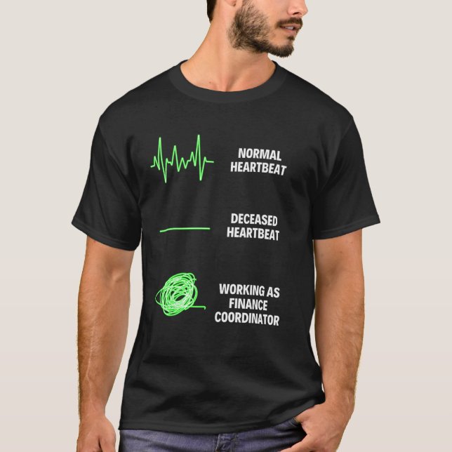 Camiseta Trabalhador do Coordenador Financeiro Trabalhador  (Frente)