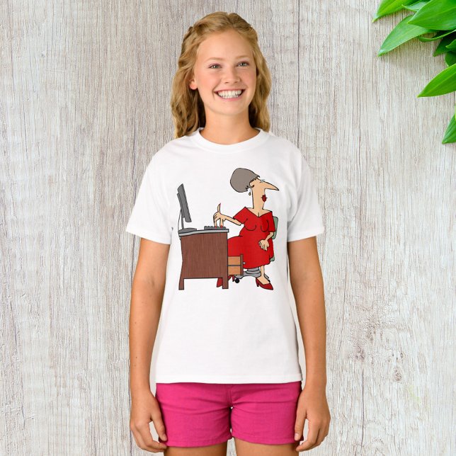 Camiseta Trabalhador do Office em Mulheres (Criador carregado)