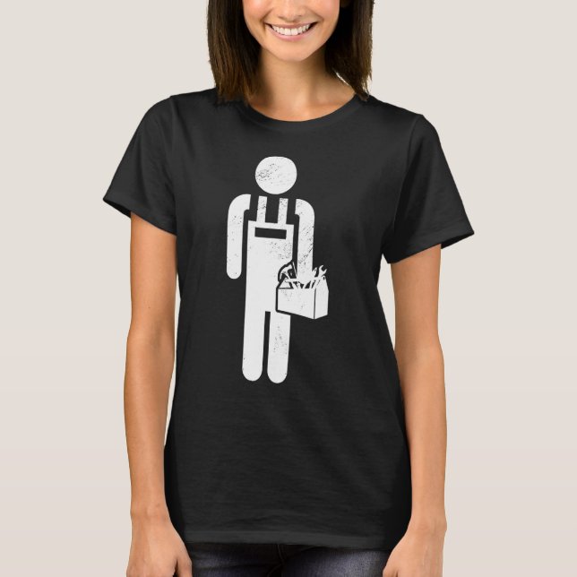 Camiseta Trabalhador Elétrico Retro Graphic para (Frente)