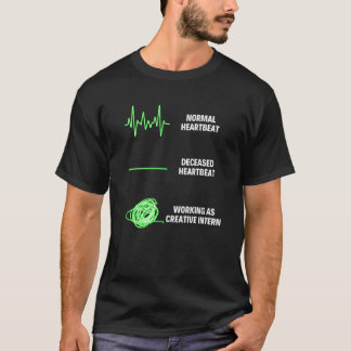 Camiseta Trabalhador Estagiário Criativo Piadas Vagas de Es