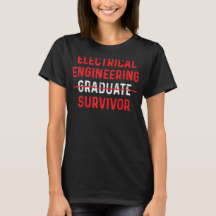 Camiseta Trabalhador Funny Electrical Engineering Formando 