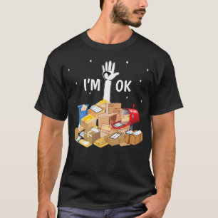 Camiseta Trabalhador Postal Ao Longo Do Tempo Estou Ok Envi
