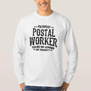 Camiseta Trabalhador Postal Aposentado Carteiro Prioridade