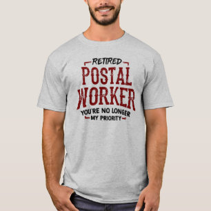 Camiseta Trabalhador Postal aposentado Engraçado de Reform
