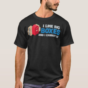 Camiseta Trabalhador Postal Grandes Caixas Pacote Caixa de
