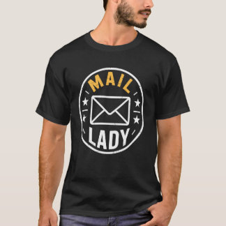 Camiseta Trabalhador Postal Mulher Divertida da Correspondê