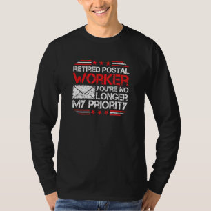Camiseta Trabalhador Postal Reformado Não Mais Minha Priori