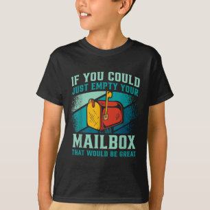 Camiseta Trabalhador Postal Se Você Pudesse Esvaziar Sua Ca