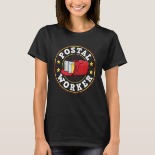 Camiseta Trabalhador Postal Serviço de Entrega Caixa de Cor
