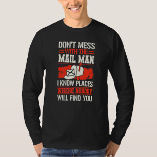 Camiseta Trabalhador Postal Serviço de Entrega Caixa de Cor