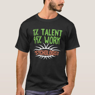 Camiseta Trabalhador profissional psicólogo a trabalhar