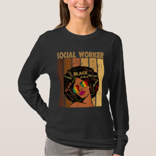 Camiseta Trabalhador Social Afro-Americano História Negra