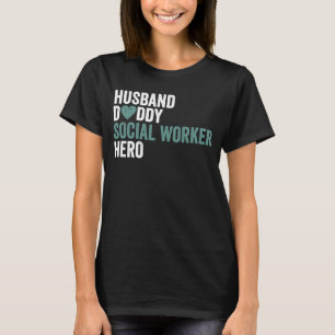 Camiseta Trabalhador social angustiado Trabalho social do m