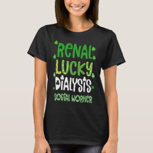 Camiseta Trabalhador Social de Diálise Dia de São Patrício