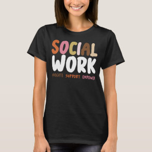 Camiseta Trabalhador Social Escola de Trabalho Social Traba