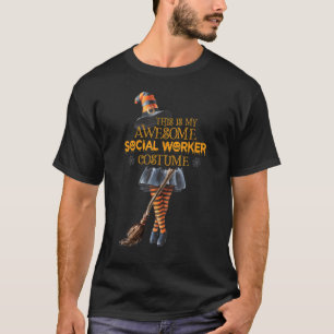 Camiseta Trabalhador Social Escolar Costume Wichy Halloween