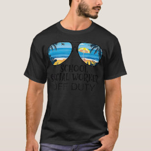 Camiseta Trabalhador Social Escolar Em Serviço Óculos De So