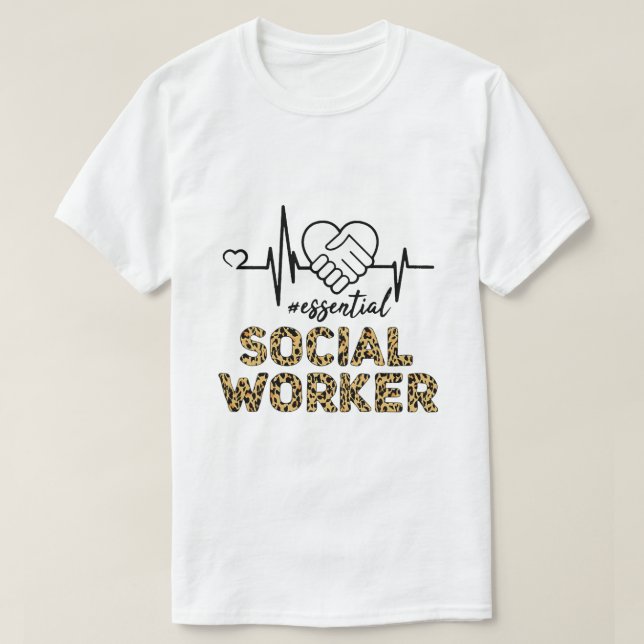 Camiseta Trabalhador Social Essencial Cartaz Trabalhador So (Frente do Design)