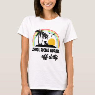 Camiseta Trabalhador Social Fora De Serviço Arco-Íris Fim D