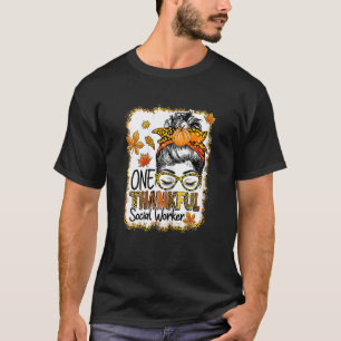Camiseta Trabalhador Social Grato Mulheres Um Coque Desarru