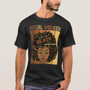 Camiseta Trabalhador Social História Negra Rainha Melanina