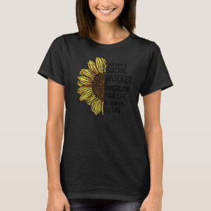 Camiseta Trabalhador Social LCSW Eu Tornei-Me Um Trabalhado