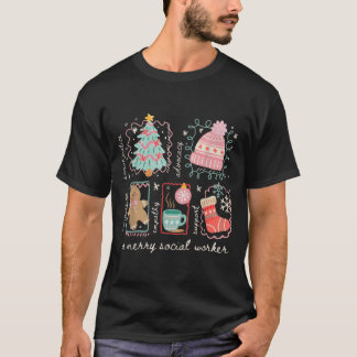 Camiseta Trabalhador Social Natal Elegante Trabalho Natal