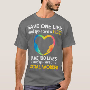 Camiseta Trabalhador Social Salvando A Vida Do Trabalho Soc