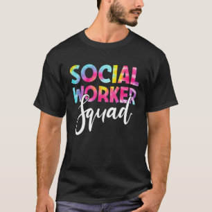Camiseta Trabalhador Social Semana Esquadrão Coroa Coroa Co
