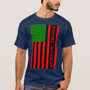 Camiseta Trabalhador Social UNIA Sinalizador Pan-Africano A