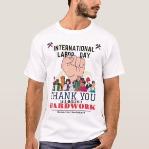 Camiseta Trabalhador Solidário Unidade Dia do Trabalho com 