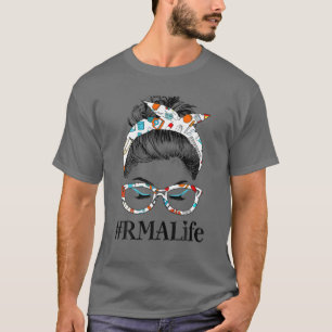 Camiseta Trabalhadora de assistência médica Bun Hair da RMA